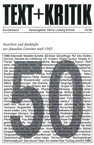 Ansichten und Auskünfte zur deutschen Literatur nach 1945. [hrsg. von Heinz Ludwig Arnold] / Text...