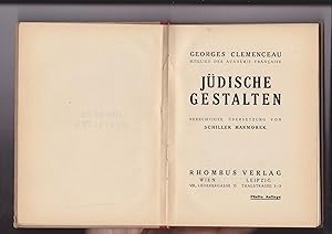 Seller image for Judische Gestalten; Berechtigte Ubersetzung von Schiller Marmorek [= Jewish personalities / personages ] for sale by Meir Turner