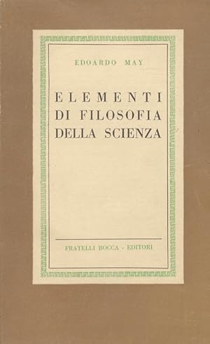 Elementi di filosofia della scienza.