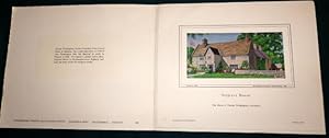 Sulgrave Manor (The Home Of George Washington's Ancestors). Brocklehurst Embroidered Silk 1960