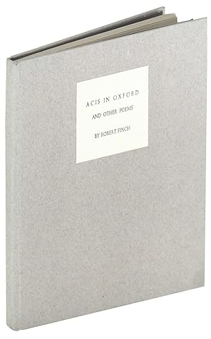 Acis in Oxford and other poems