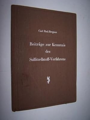 Imagen del vendedor de Beitrge zur Kenntnis des Sulfitzellstoff-Verfahrens a la venta por Antiquarian Bookshop