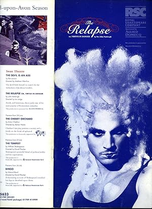 Image du vendeur pour The Relapse or, Virtue in Danger: Souvenir Theatre Programme Performed by the Royal Shakespeare Company, Barbican Theatre, London mis en vente par Little Stour Books PBFA Member