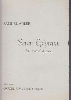 Seven Epigrams for Woodwind Sextet - Full Score & Set of Parts