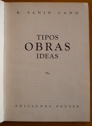 Tipos. Obras. Ideas