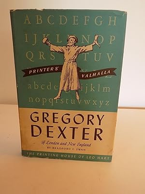 Imagen del vendedor de Gregory Dexter of London and New England a la venta por Old Book Surfer