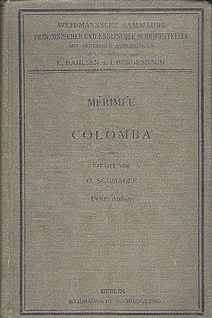 Colomba par Prosper Mérimée. In gekürzter Fassung herausgegeben und erklärt