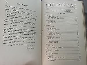 Immagine del venditore per The Fugitive Volume I, Issues 1-4 Complete venduto da Blue Sky Rare Books