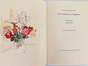 Bild des Verkufers fr The Sonnets to Orpheus zum Verkauf von Blue Sky Rare Books