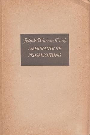 Seller image for Amerikanische Prosadichtung 1920 - 1940. [bers. von Richard von Gossmann] for sale by Versandantiquariat Nussbaum