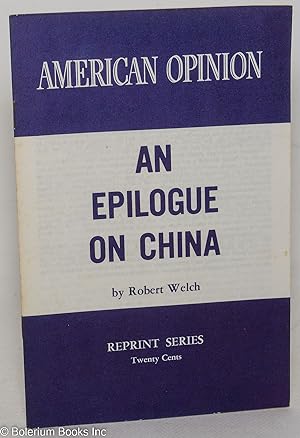 An epilogue on China