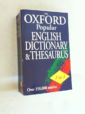 The Popular 2 in 1 Dictionary and Thesaurus