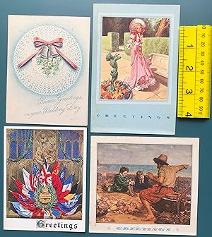 Image du vendeur pour National Savings Card Greetings ( VFL 327 ) ( Beauty In Long Pink DressWith Hat In Formal Garden ) UNUSED mis en vente par Deightons