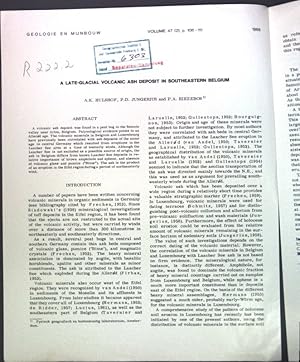 Image du vendeur pour A late-glacial volcanic ash deposit in Southeastern Belgium; mis en vente par books4less (Versandantiquariat Petra Gros GmbH & Co. KG)