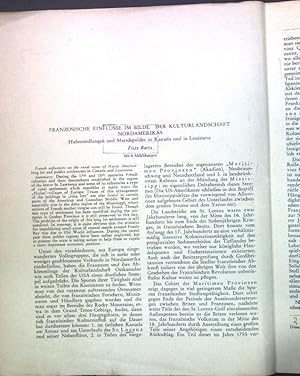 Seller image for Franzsische Einflsse im Bilde der Kulturlandschaft Nordamerikas: Hufensiedlungen und Marschpolder in Kanada und in Louisiana; for sale by books4less (Versandantiquariat Petra Gros GmbH & Co. KG)