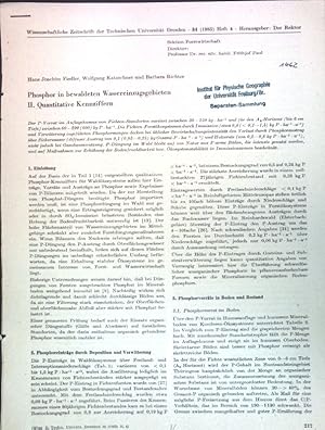 Seller image for Phosphor in bewaldeten Wassereinzugsgebieten II. Quantitative Kennziffern; for sale by books4less (Versandantiquariat Petra Gros GmbH & Co. KG)