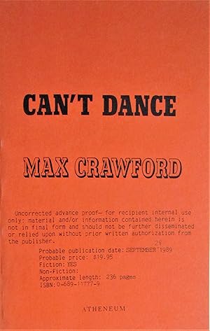 Imagen del vendedor de Can't Dance a la venta por Moneyblows Books & Music