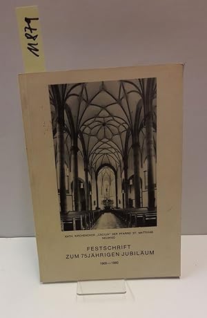 Bild des Verkufers fr Festschrift zum 75-jhrigen Jubilum 1905-1980. zum Verkauf von AphorismA gGmbH