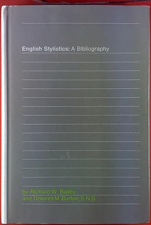 Bild des Verkufers fr English Stylistics: A Bibliography. zum Verkauf von biblion2