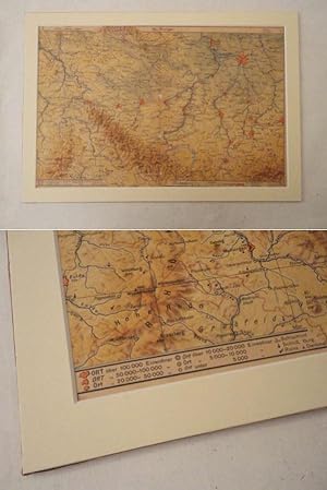 Imagen del vendedor de Landkarte "Gau Thringen" in Passepartout a la venta por Galerie fr gegenstndliche Kunst
