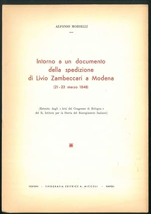 Intorno a un documento della spedizione di Livio Zambeccari a Modena (21-22 marzo 1848)
