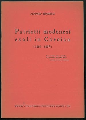 Patriotti modenesi esuli in Corsica (1831-1859)