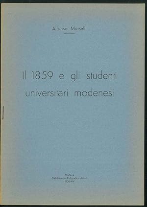 Il 1859 e gli studenti universitari modenesi
