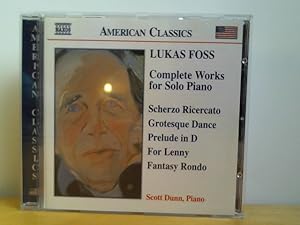 Imagen del vendedor de Lukas Foss (b. 1922) / Complete Works for Solo Piano / Scott Dunn, Piano a la venta por ABC Versand e.K.