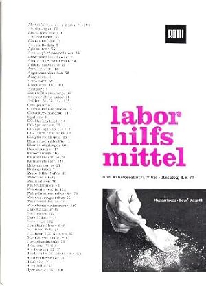 laborhilfsmittel und Arbeitsschutzartikel. Katalog LH 77