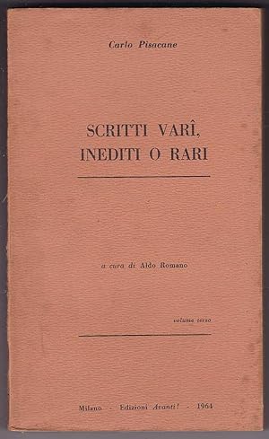 Bild des Verkufers fr Scritti var, inediti o rari, volume terzo [Opere complete] zum Verkauf von Kultgut