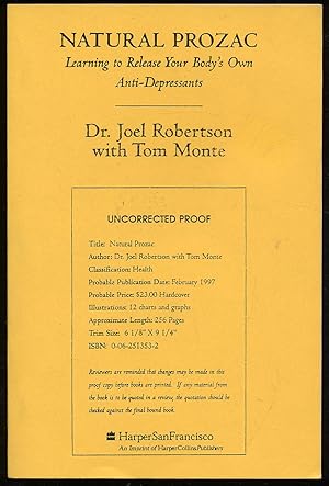 Seller image for Natural Prozac: Learning to Release Your Body's Own Anti-Depressants for sale by Between the Covers-Rare Books, Inc. ABAA