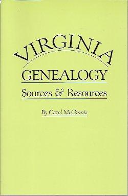 Immagine del venditore per Virginia Genealogy: Sources & Resources venduto da Storbeck's