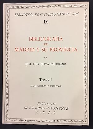 Bibliografía de Madrid y su Provincia