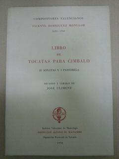 LIBRO DE TOCATAS PARA CIMBALO - 30 SONETAS Y 1 PASTORELA