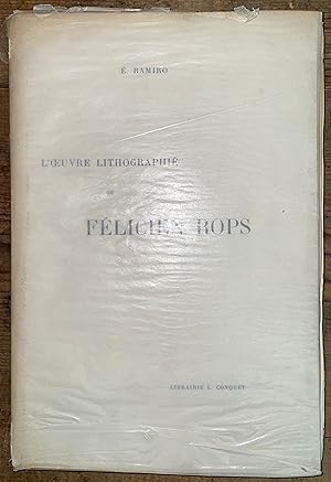 Imagen del vendedor de L'Oeuvre Lithographie de Felicien Rops. Orne de Sept Reproductions de Lithographies en Taille-Douce a la venta por Zubal-Books, Since 1961