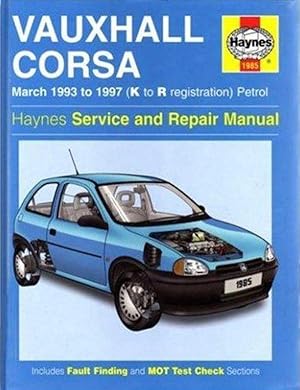 Imagen del vendedor de Vauxhall Corsa (93-97) Service and Repair Manual (Haynes Service and Repair Manuals) a la venta por M.Roberts - Books And ??????