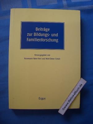 Seller image for Beitrge zur Bildungs- und Familienforschung : Festschrift fr Friedrich W. Busch anlsslich seiner Emeritierung. Rosemarie Nave-Herz und Wolf-Dieter Scholz (Hrsg.) for sale by Antiquariat BehnkeBuch