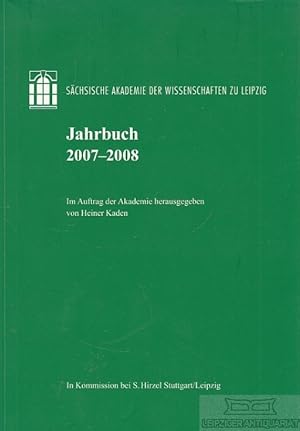 Seller image for Jahrbuch 2007-2008 Schsische Akademie der Wissenschaften zu Leipzig for sale by Leipziger Antiquariat