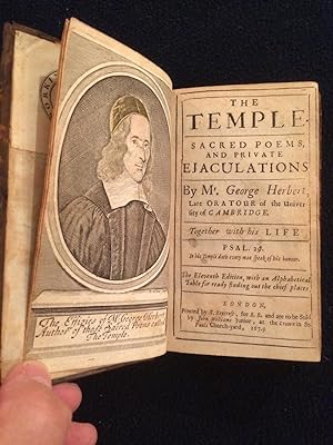 The temple. Sacred poems, and private ejaculations by Mr. George Herbert, late Oratour of the Uni...