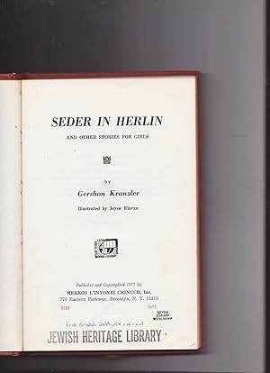 Seder in Berlin and Other Stories for Girls