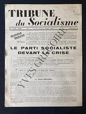 TRIBUNE DU SOCIALISME-NUMERO SPECIAL-24 AVRIL 1958