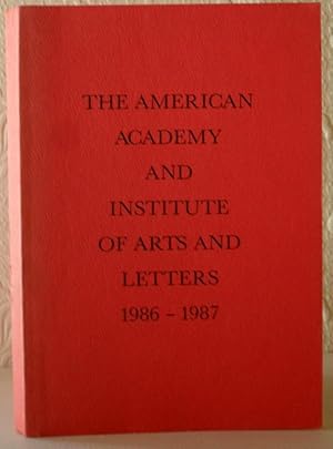 The American Academy and Institute of Arts and Letters 1986 - 1987