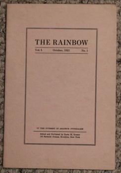 Seller image for The Rainbow-Volume 1, Number 1-October Oct 1921: Nietscheism (Nietzscheism) and Realism; Amateurdom and the Editor; Ode to Florence; Nietzsche as a Practical Prophet; Philosophia; How I Would Like to Be Entertained - Limited #205/550 Printed. for sale by Comic World