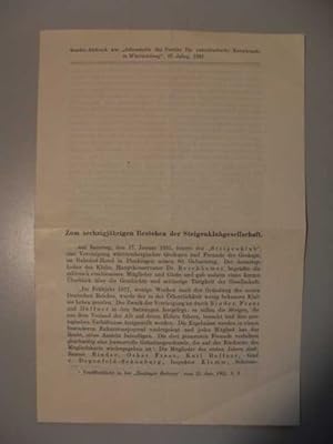 Sonder-Abdruck aus "Jahreshefte des Vereines für vaterländische Naturkunde in Württemberg" : 87. ...