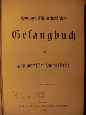 Evangelisch-lutherisches Gesangbuch der Hannoverschen Landeskirche : Gesangbuch ohne Noten :