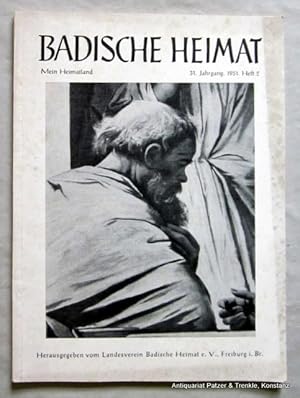 Image du vendeur pour Jahrgang 31, Heft 2. Freiburg 1951. Mit Abbildungen. (76 S.). Or.-Umschag: stockfleckig u. etwas angestaubt. mis en vente par Jrgen Patzer