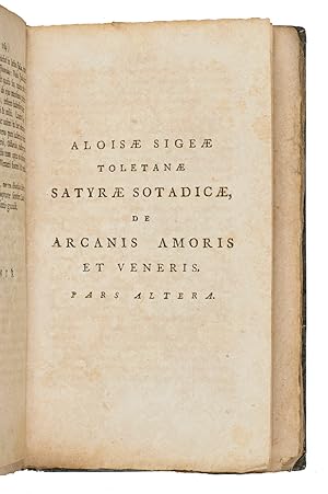 Elegantiae Latini sermonis. [On the part-title for part 2, under "Aloisae Sigeae":] Satyrae sotad...