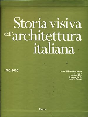 Bild des Verkufers fr Storia visica dell'Architettura Italiana - 1700-2000 zum Verkauf von Librodifaccia