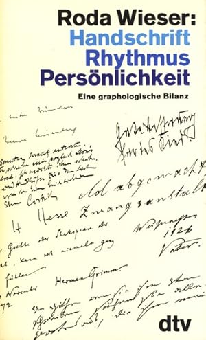 Bild des Verkufers fr Handschrift, Rhythmus, Persnlichkeit - Eine graphologische Bilanz. zum Verkauf von TF-Versandhandel - Preise inkl. MwSt.