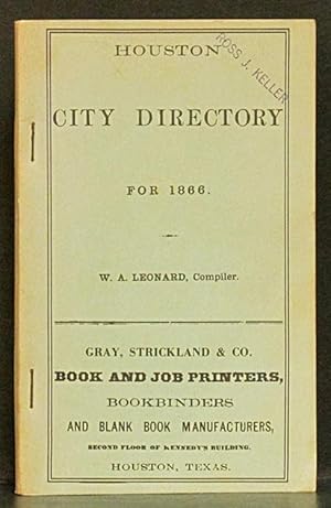 Houston City Directory for 1866 (facsimile)